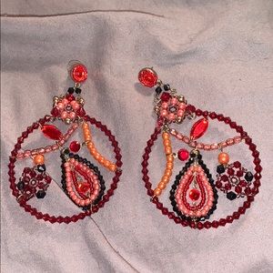 Large earrings